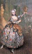 antoine pesne Portrait of the dancer Barbara Campanini aka La Barbarina France oil painting artist